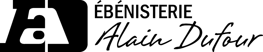 Logo noir ebenisterie Alain Dufour 2016sans fond